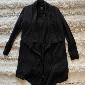 Macy's Long Black Sweater Cardigan
